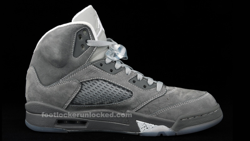 wolf grey 5s on feet