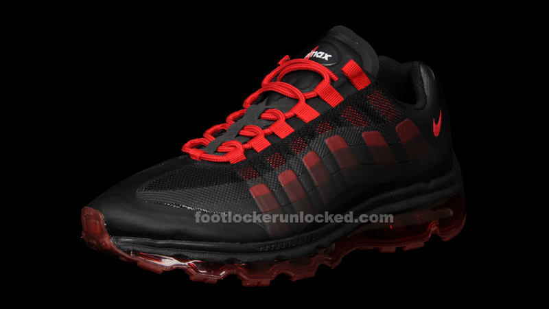 black and red nike 95