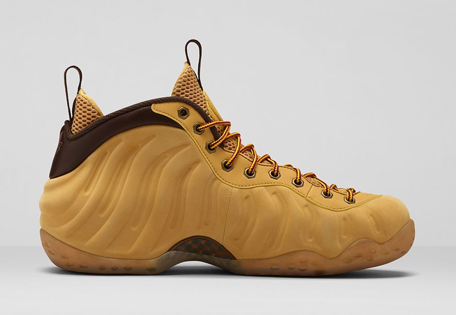 wheat foamposites on feet